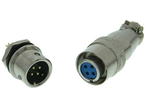 Mini Latching 10mm Connector Pair, 4 Pin
