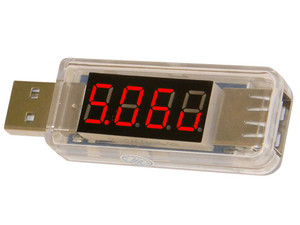 USB Port Volt & Current Monitor, Straight