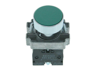 Green Pushbutton Switch, Switchboard DPST-1NC/1NO Green Pushbutton Switch, Switchboard DPST-1NC/1NO
