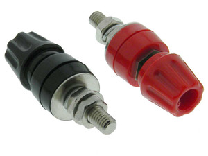 Red & Black 45A Binding Posts Pair Red & Black 45A Binding Posts Pair