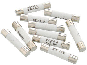 Pack of 10 - 3 Amp Ceramic Fuses 6 x 30mm Pack of 10 - 3 Amp Ceramic Fuses 6 x 30mm