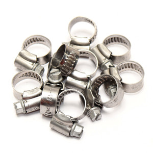 9-13mm Metric Stainless Steel Hose Clamps, 10 Pack 9-13mm Metric Stainless Steel Hose Clamps, 10 Pack