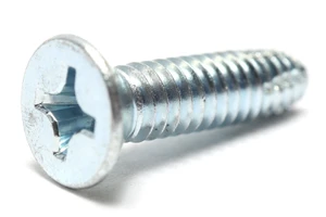 1416FPF 1/4-20 x 1" Phillips Flat Head Thread Cutting Screw, 50pk