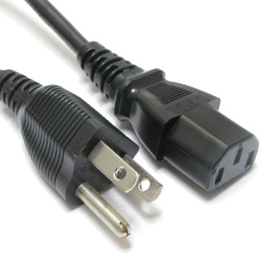 18/3 Replacement IEC Power Cord, 5 Foot 11 Inch 18/3 Replacement IEC Power Cord, 5 Foot 11 Inch