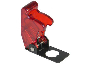 Safety Cover for Full Size Toggle, Transparent Red