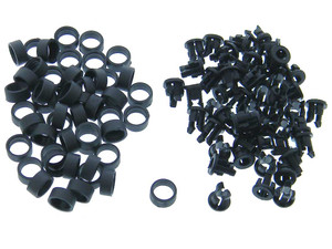 Pack of 50 - 3mm LED Panel Mount Clip, Black Pack of 50 - 3mm LED Panel Mount Clip, Black