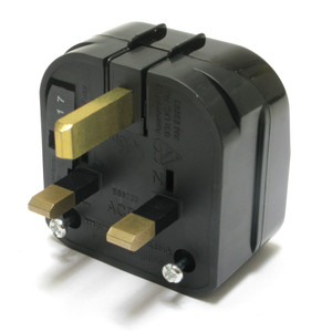 Travel Adapter, British BS5733 to US NEMA 5-15R