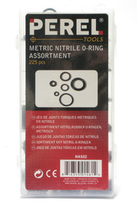 225 Piece Metric Nitrile O-Ring Assortment 225 Piece Metric Nitrile O-Ring Assortment
