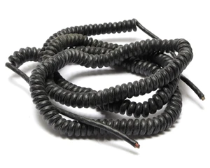 Whitney Blake 4-4007-00-91 23AWG 3-Conductor Neoprene Coil Cable, 4-20ft