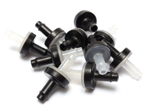 Hose Barb Plastic Inline Check Valve, Port ID: 3.1 mm, 10pcs Hose Barb Plastic Inline Check Valve, Port ID: 3.1 mm, 10pcs