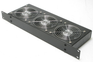 Black Box RM075-220V-R2 1U Horizontal Rackmount Fan Tray, 19in Black Box RM075-220V-R2 1U Horizontal Rackmount Fan Tray, 19in