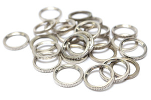 15/32"-32 Stainless Steel Round Switch Nut, 25pcs