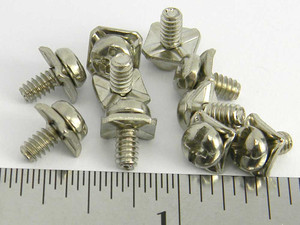 Pack of 10 - 6-32 Screws with wire clamp for Power Supply Pack of 10 - 6-32 Screws with wire clamp for Power Supply