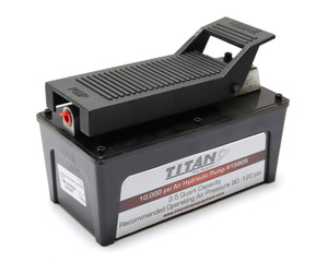 Titan 15905 2.5 Quart Titan Air Hydraulic Pump, 10,000 PSI Titan 15905 2.5 Quart Titan Air Hydraulic Pump, 10,000 PSI