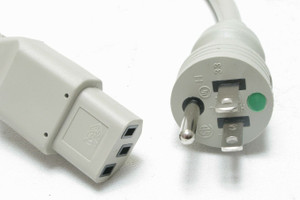Hospital Grade, IEC Power Cord, 14/3 SJT, 15 Foot