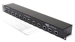Ditek DTK-RM12POES Rack Mount PoE Surge Protector, 1U