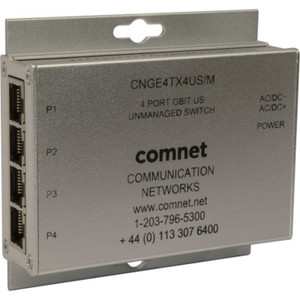 ComNet CNGE4TX4US/M, 4-Port Ethernet Unmanaged Gigabit Switch