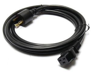 Tripp-Lite P040-010 C19 to NEMA L6-20 Heavy-Duty Power Cord, 20A, 250V, 10ft, Black