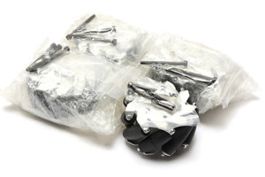 Nexus TD-090-100 4in High Capacity Mecanum Wheels, 4pk