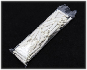 B-Wire Beanie Crimp Connectors, White, 50pcs