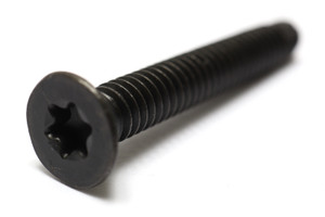 1/4-20 x 1-3/4 Torx Type F Floor Board Screws, Black, 100pcs