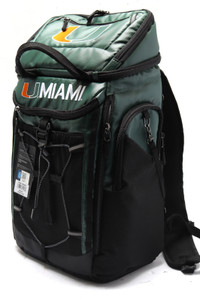University of Miami Cooler Backpack, 26-Can Capacity