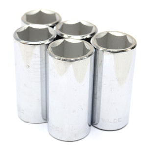 Wilde Tools 13424 3/4" x 3/8" Drive 6-Point Deep Socket, 5 Pack