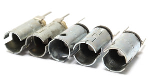 T-3 1/4 Miniature Bayonet Socket Lamp Holder, PC Mount, 5pcs