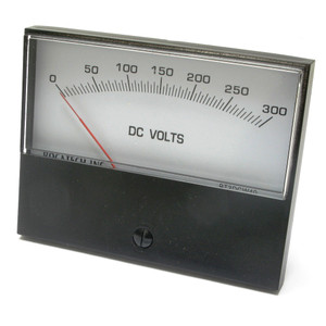 0 - 300 Volt DC Analog Panel Meter