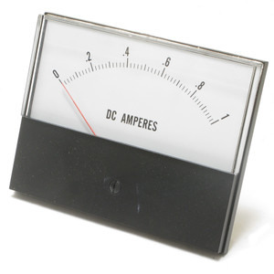 0 - 1 Ampere DC Panaview Analog Panel Meter, 4.5 Inch