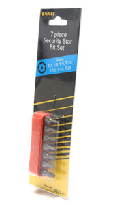 Enkay 3037-C Tamper Proof Security Screwdriver Bit Set, Small Bits, 7pc