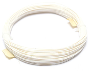 AWM 1180 Style 26AWG White PTFE Silver Plated Copper Wire, 100ft