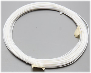 AWM 1180 Style 24AWG White PTFE Silver Plated Copper Wire, 100ft