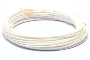 AWM 1180 Style 16AWG White PTFE Silver Plated Copper Wire, 100ft