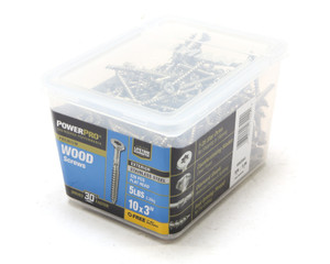 Hillman PowerPro 48628V4 #10 x 3" S/S Star Flathead Wood Screws, 5lbs