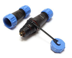 SP13 Waterproof 6-Pin LED High Power Connectors, 2pc