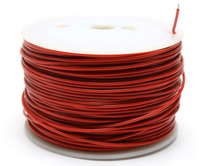 6145-00-295-1262 20 AWG PVC Jacketed Wire, Red, 500 Feet