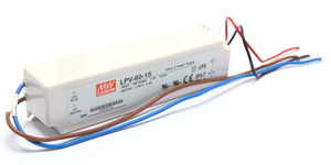 Mean Well LPV-60-15 60W LED Power Supply, 15V