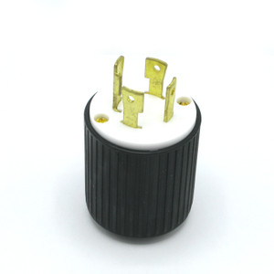 NEMA  L14-30P, 4-Wire Male Inline Locking Plug, 30 Amp, 125/250 Volt AC