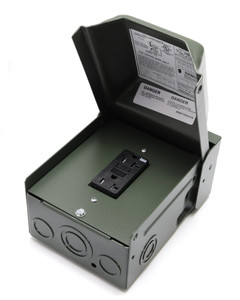 Midwest Electric U010010GRP 20A Backyard Outlet w/ GFI Receptacle
