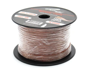 16AWG Speaker Wire, 100% Copper, Clear PVC, 250ft Roll