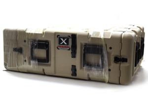 Ameripack AP4U-1924SO 4U Excalibur 24 Shock Mount Rack Case, Tan