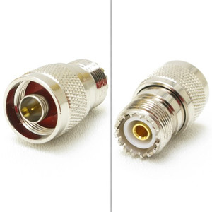 Coaxial Adapter N Male to UHF Female
