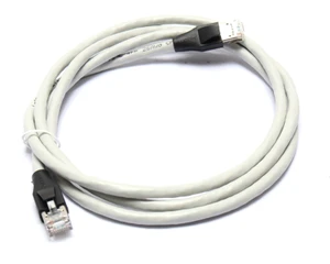 L-Com TRD695SCR-5 PVC Jacketed Shielded Cat 6 Cable, RJ45/RJ45, Grey, 5ft