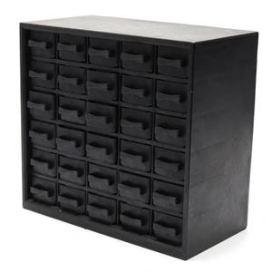 30-Drawer ESD-Safe Parts Cabinet, Black, used