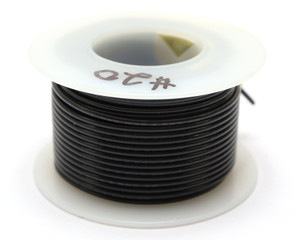 20AWG PVC Jacketed Stranded Hookup Wire, Black, 40ft