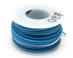 20AWG PVC Jacketed Stranded Hookup Wire, Blue, 40ft