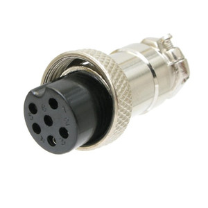 DIN-Style In-Line Microphone Connector, 6-Pin DIN-Style In-Line Microphone Connector, 6-Pin
