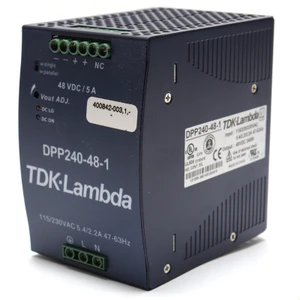 Lambda DPP240-48-1 48VDC 5 Amp 240W DIN Rail Power Supply, 1 Output