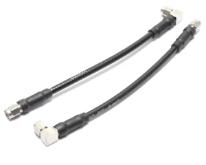 LMR-200 Coax Cable, 90DEG SMA-Male to SMA-Male, 6.5in, 2pk